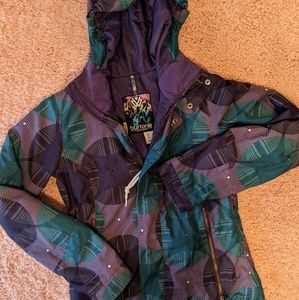 Purple and Teal Burton Ski Jacket